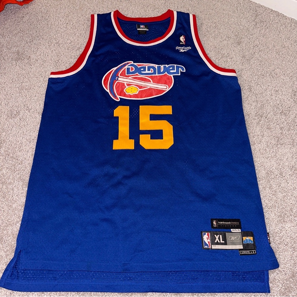 Denver Nuggets Carmelo Anthony 15 Reebok Swingman Hardwood Classics NBA XL